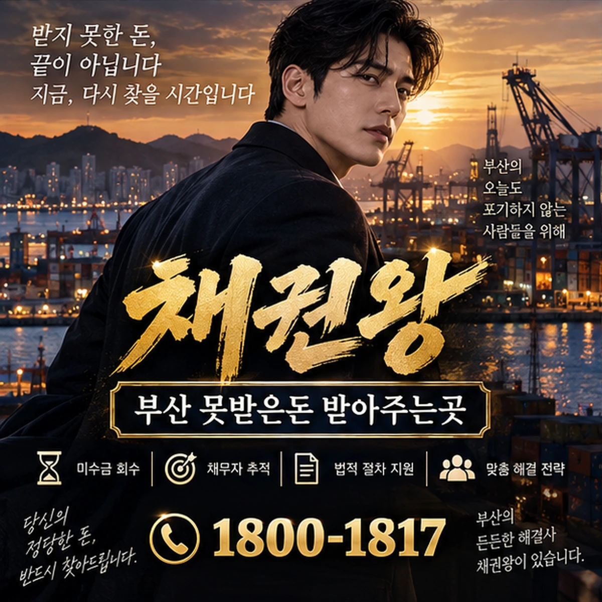 부산 못받은돈 받아주는곳 자료를 검토하는 김실장