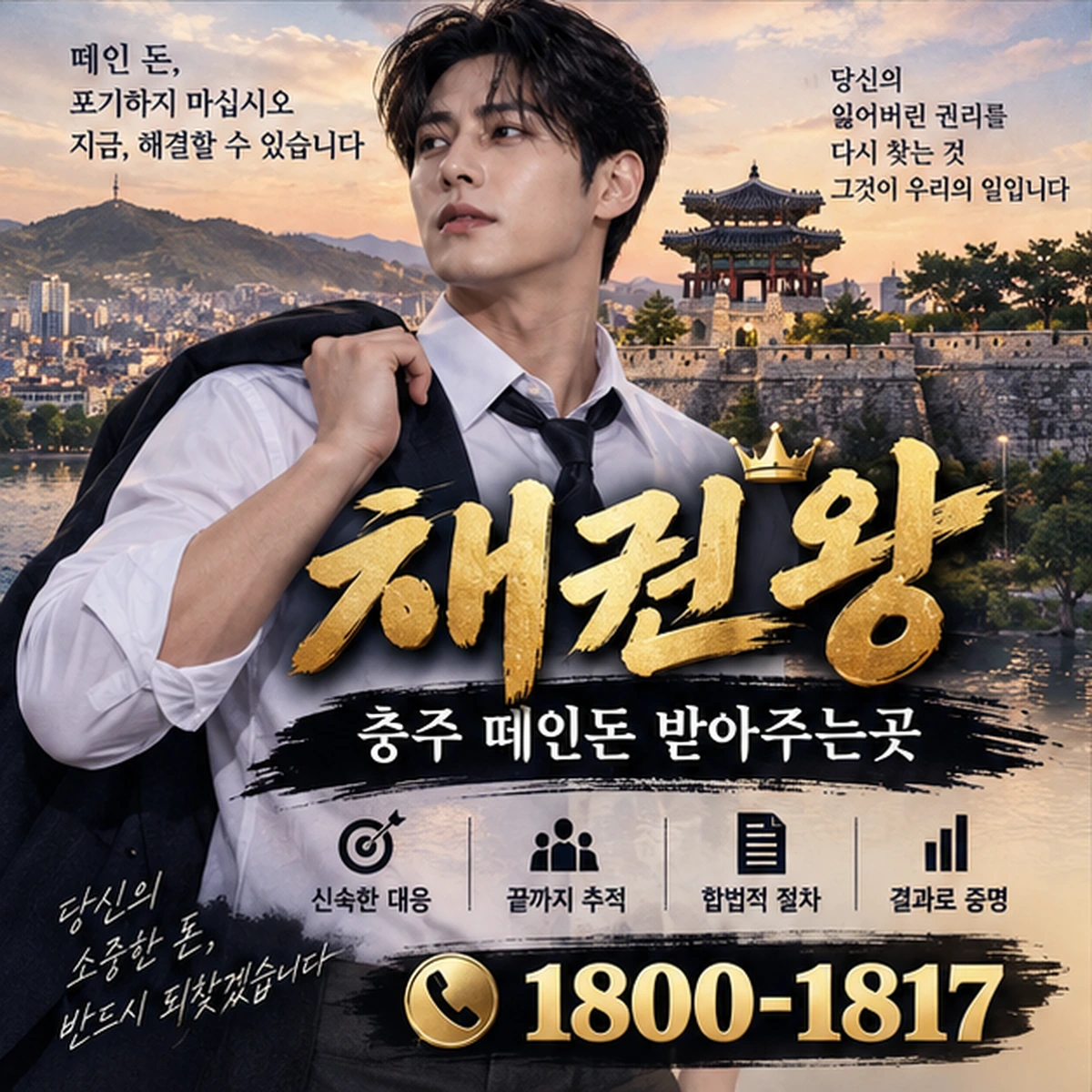 충주 떼인돈 받아주는곳 자료를 검토하는 김실장