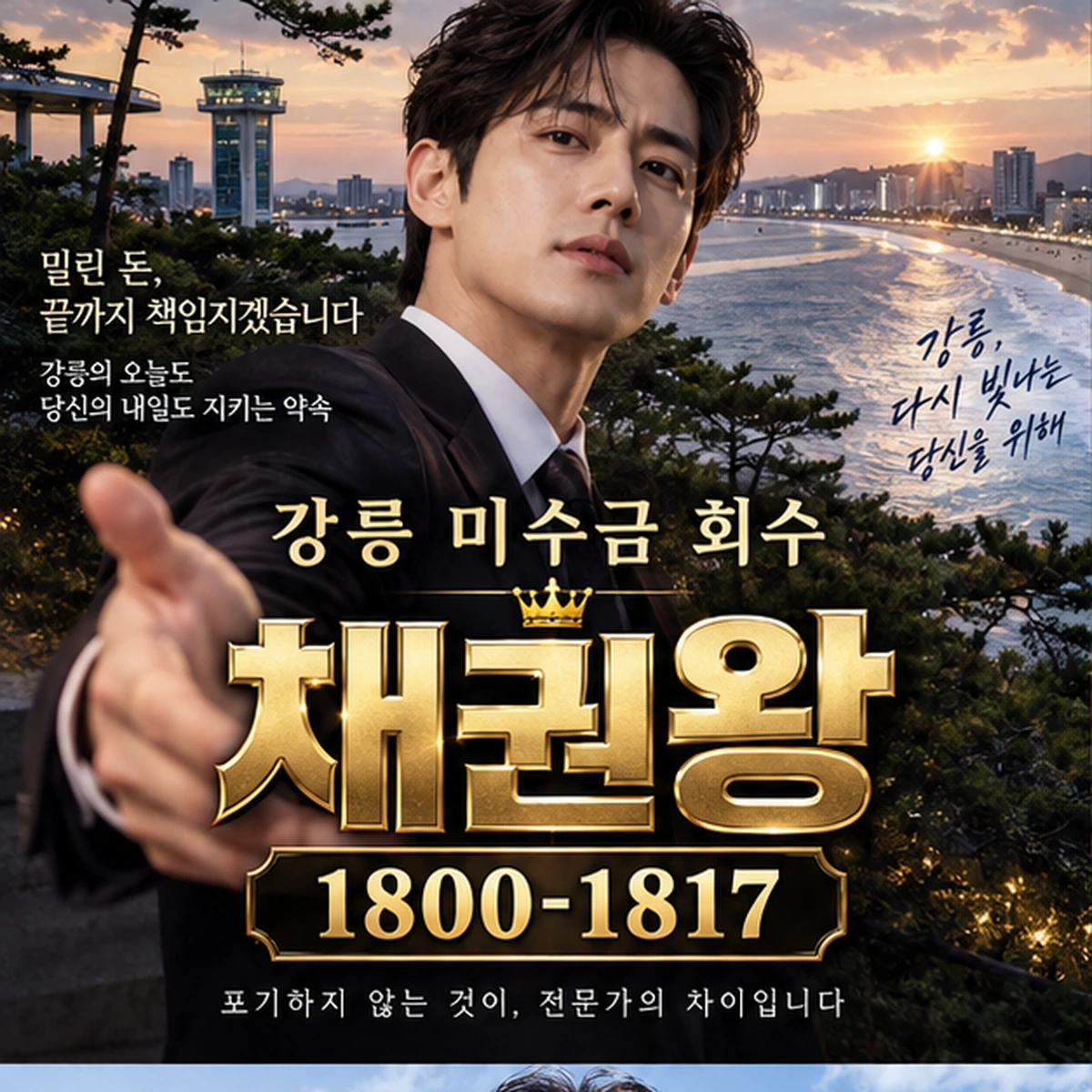 강릉 미수금 회수 자료를 검토하는 김실장