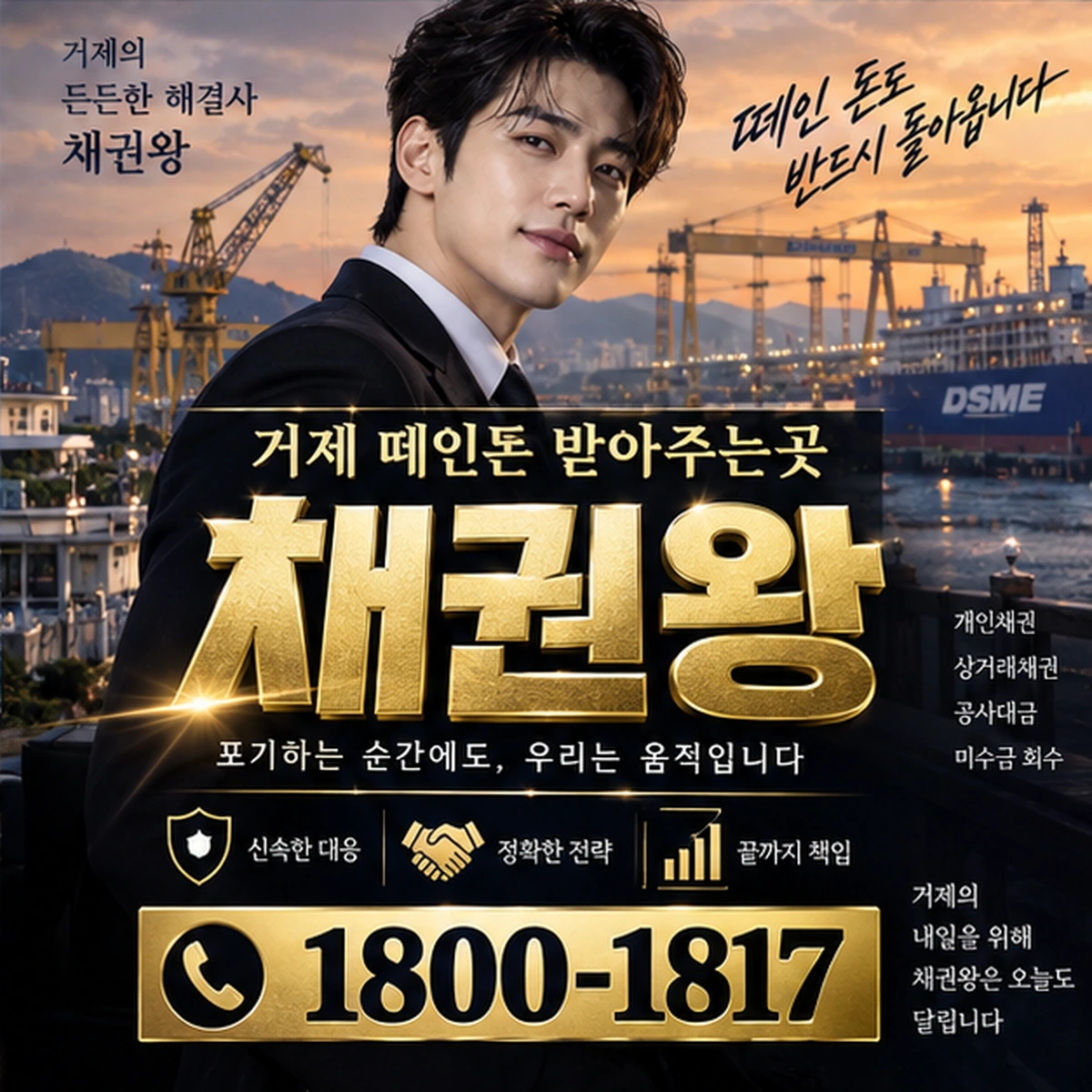 거제 떼인돈 받아주는곳 자료를 검토하는 김실장