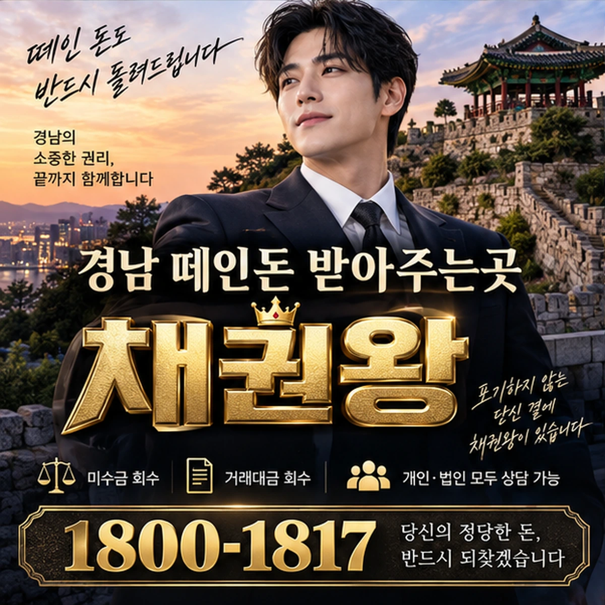 경남 떼인돈 받아주는곳 자료를 검토하는 김실장