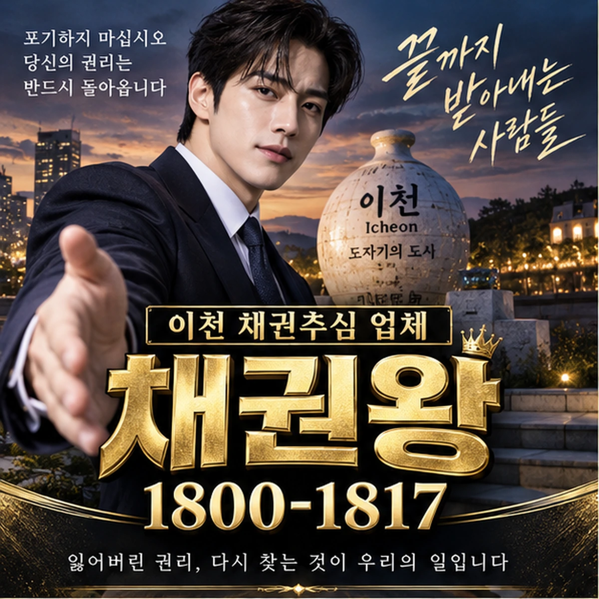 이천 채권추심 업체 자료를 검토하는 김실장