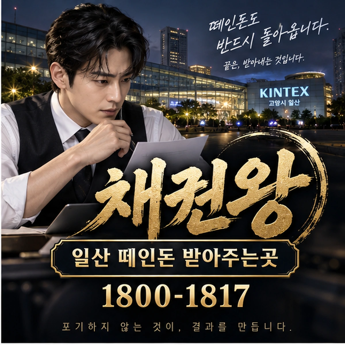 일산 떼인돈 받아주는곳 자료를 검토하는 김실장