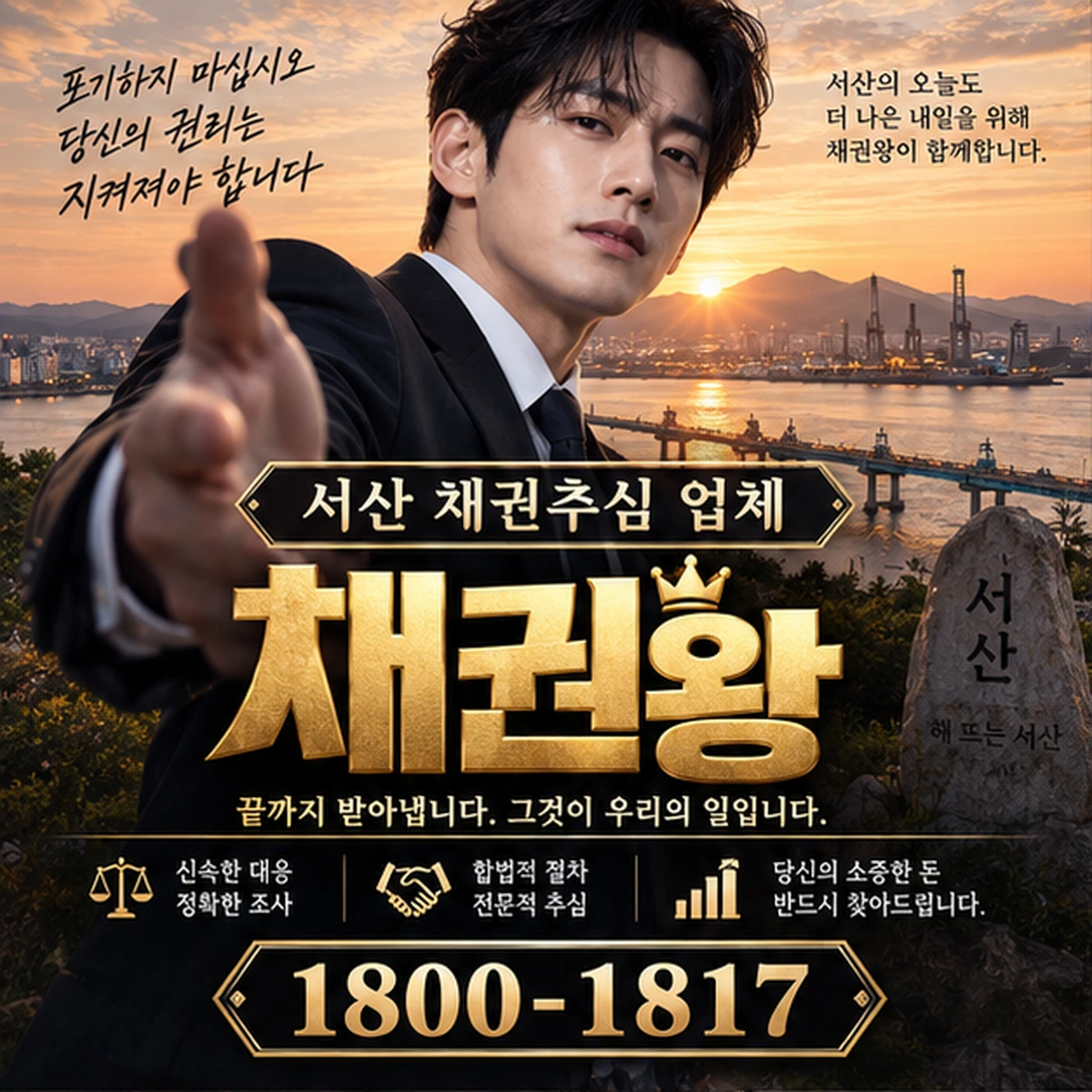 서산 채권추심 업체 자료를 검토하는 김실장