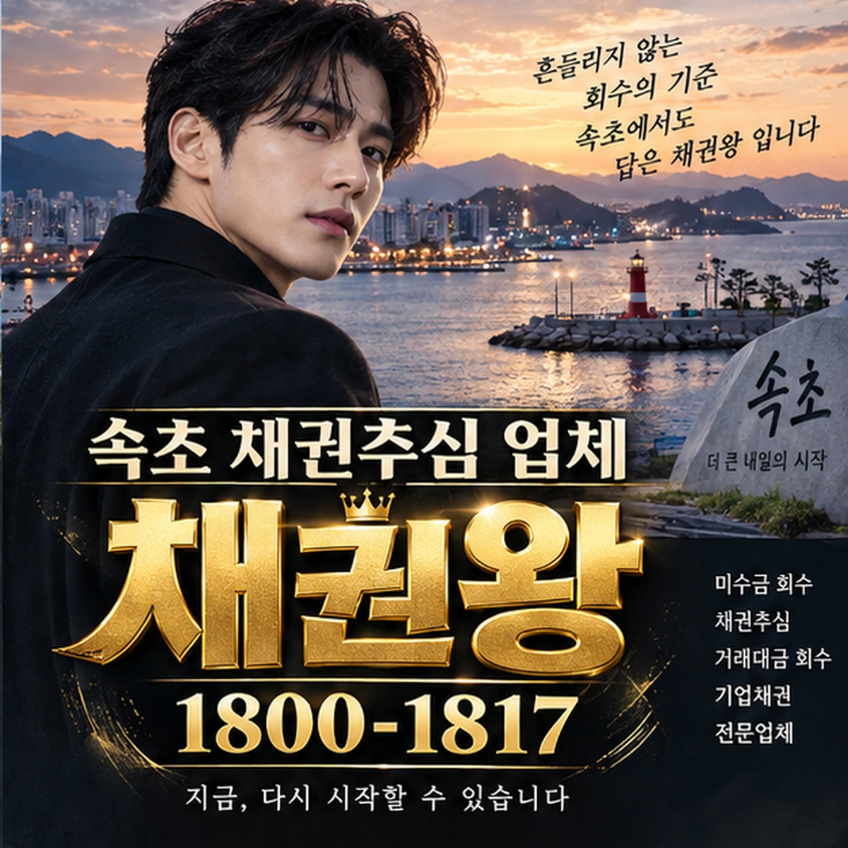 속초 채권추심 업체 자료를 검토하는 김실장