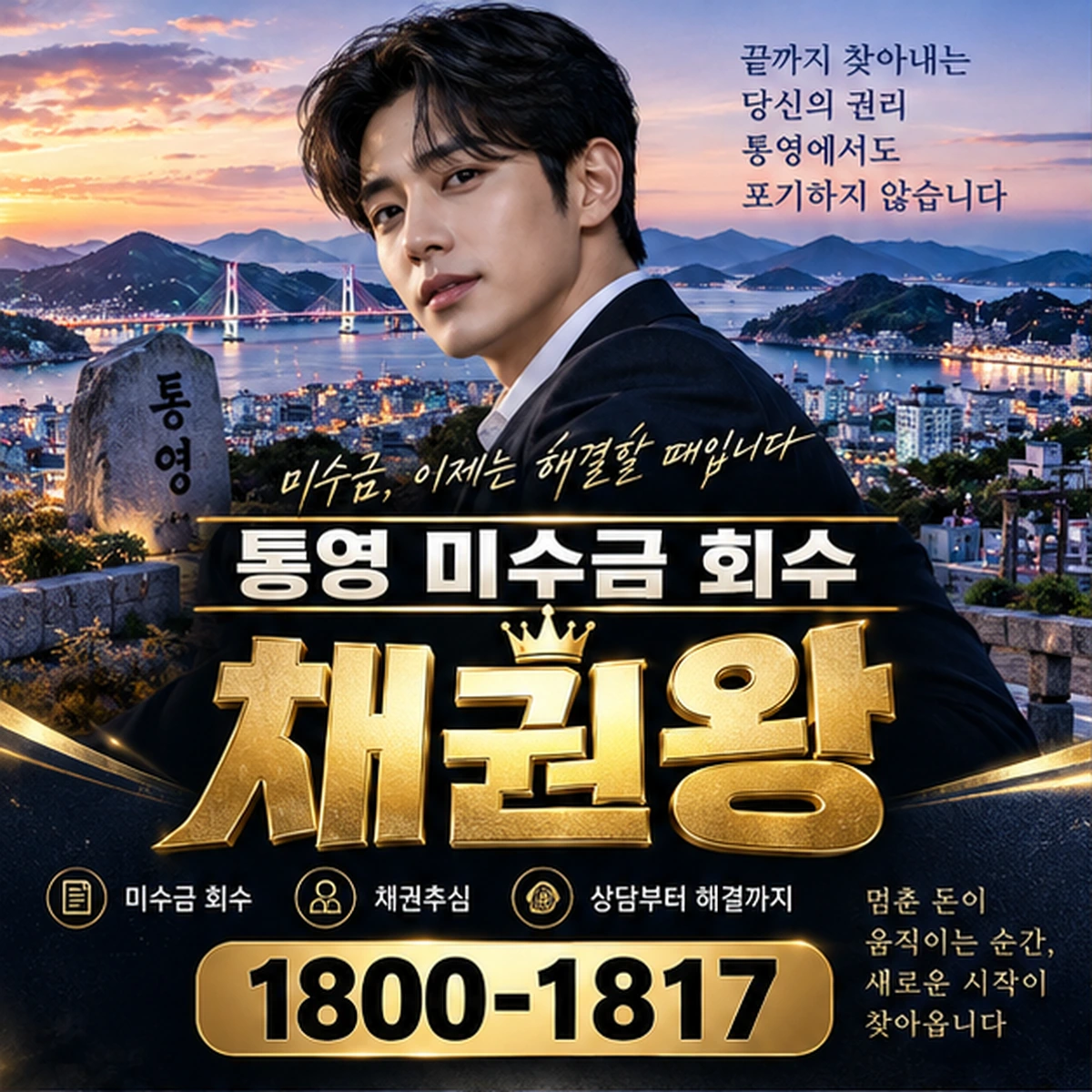 통영 미수금 회수 자료를 검토하는 김실장
