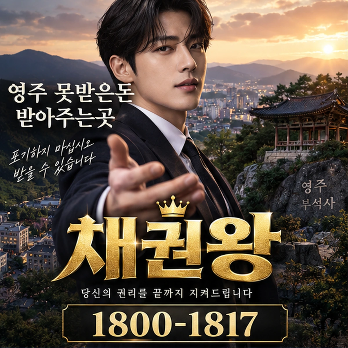 영주 못받은돈 받아주는곳 자료를 검토하는 김실장